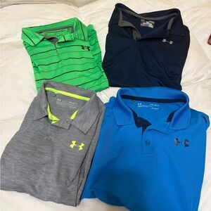 Under Armour Boys Polo Shirt Collection - Green, Navy, Gray, Blue